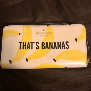 ADORABLE Banana Kate Spade Wallet